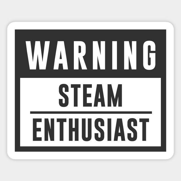 Train Design Warning Steam Enthusiast Sticker by TDDesigns